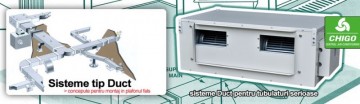 Poza Echipament de climatizare comerciala CHIGO DUCT - exemplu de montaj