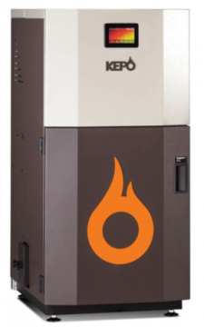 poza Cazan compact pe peleti gata de instalare, KEPO, 25 kW, curatare manuala a arzatorului